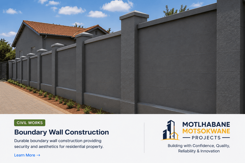 Boundary Wall Construction